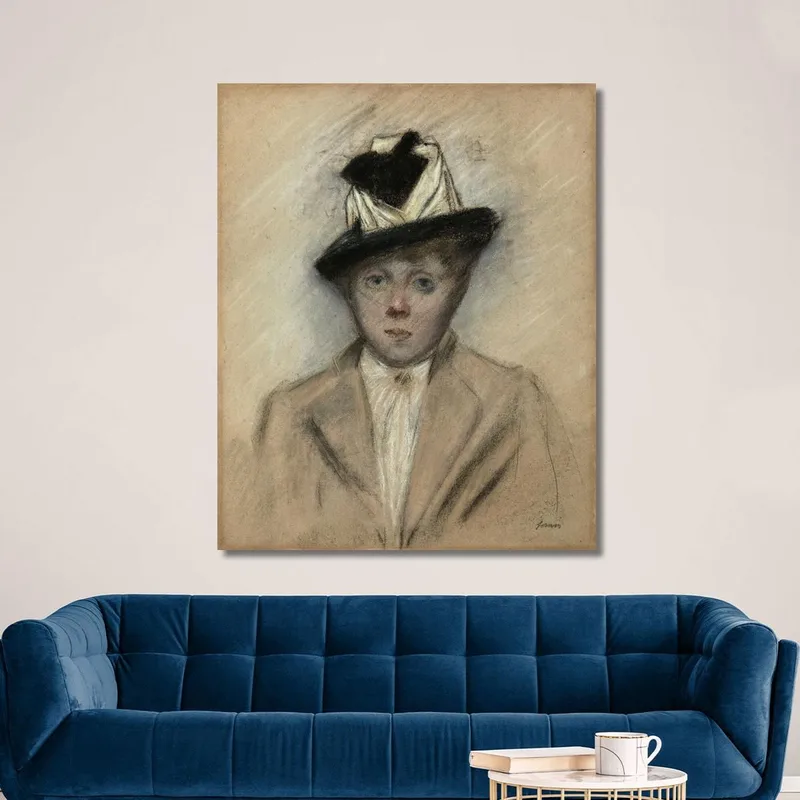 Femme Au Chapeau Jean-Louis Forain