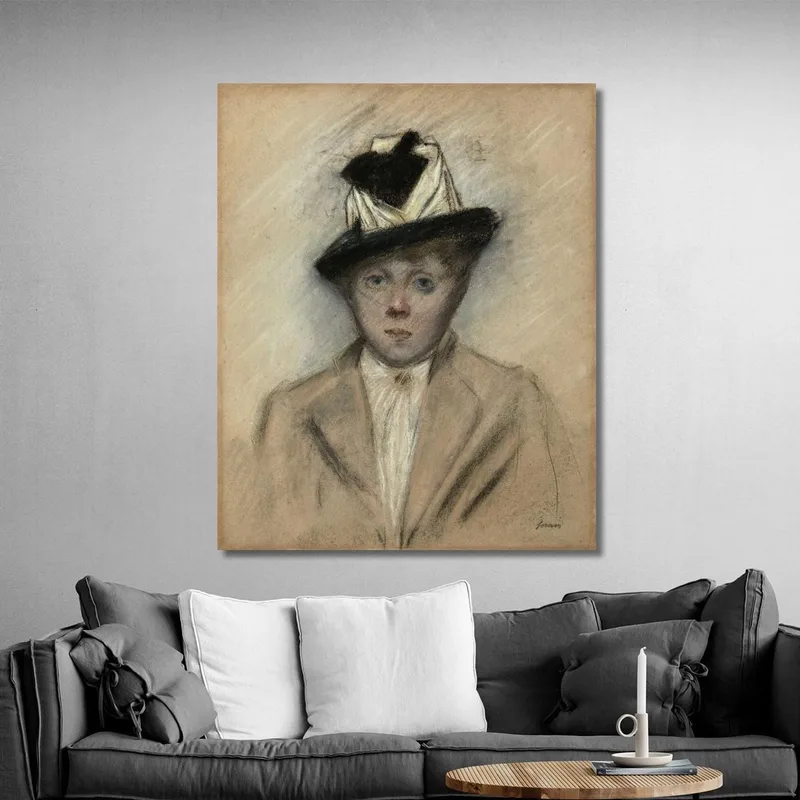 Femme Au Chapeau Jean-Louis Forain
