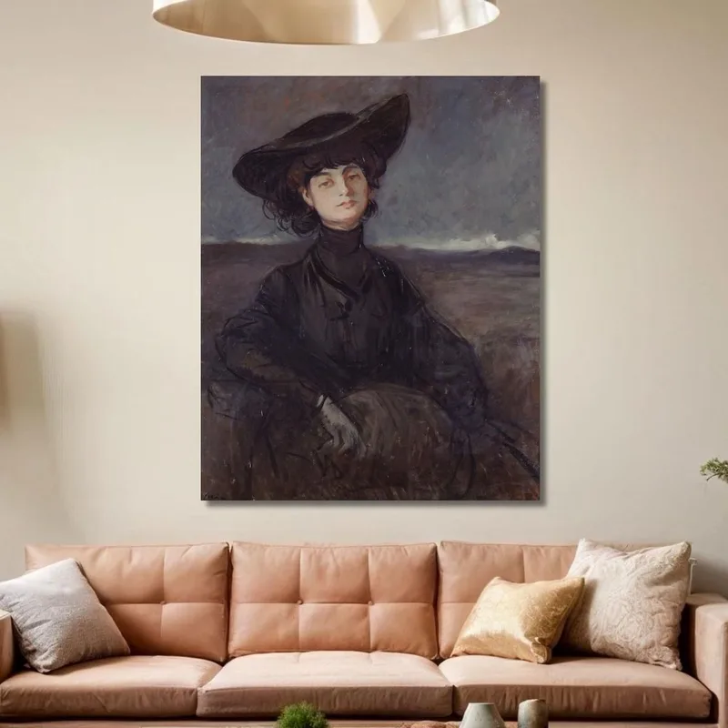 Portrait Of Countess Anna De Noailles Née Brancovan (1876–1933) Poetess Jean-Louis Forain