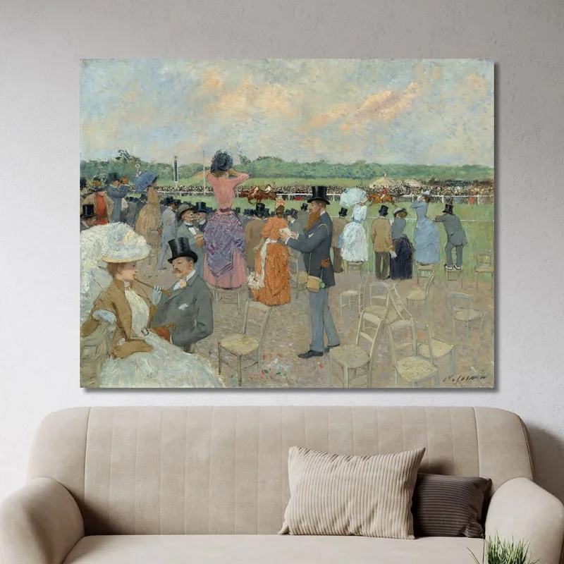 Las Carreras En Longchamp Jean-Louis Forain