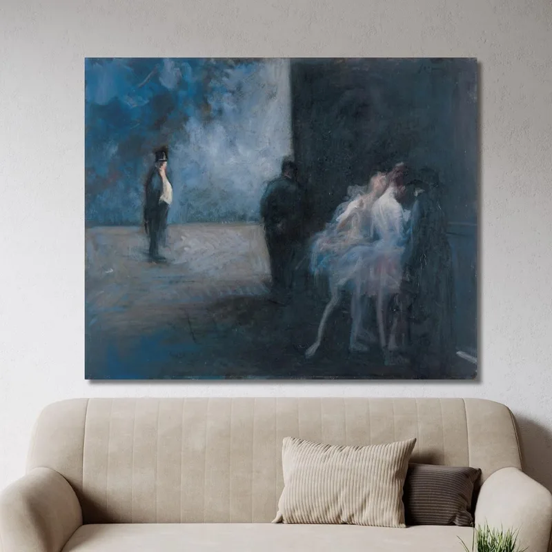Backstage Symphony In Blue Jean-Louis Forain