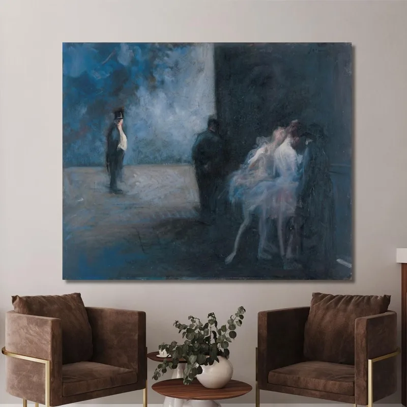 Backstage Symphony In Blue Jean-Louis Forain