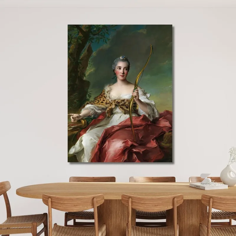 Madame Bergeret De Frouville As Diana Jean-Marc Nattier