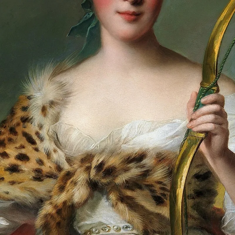 Madame Bergeret De Frouville As Diana Jean-Marc Nattier