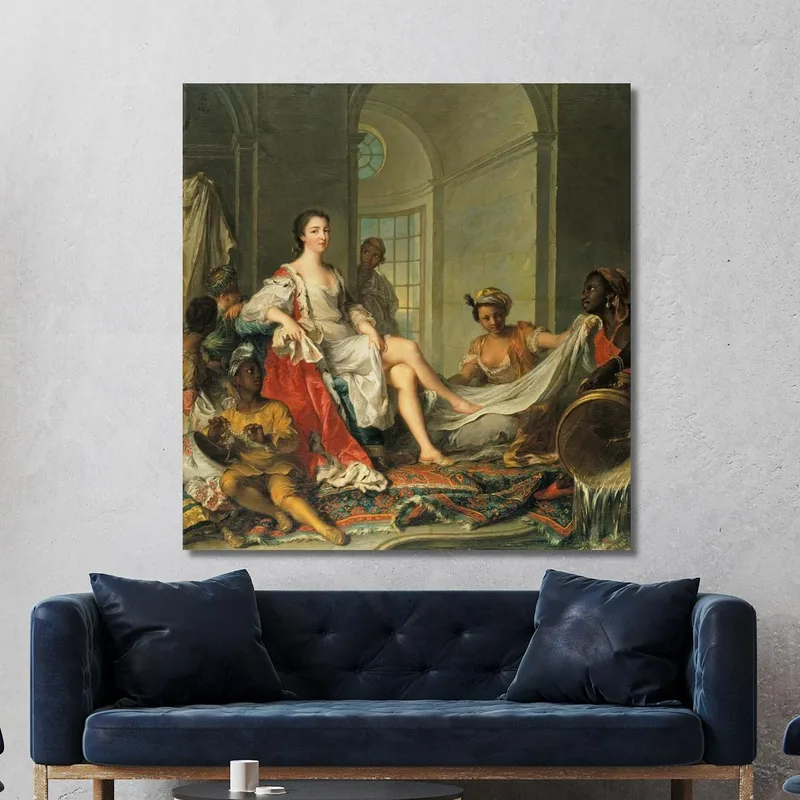 Mademoiselle De Clermont Come Sultana Jean-Marc Nattier