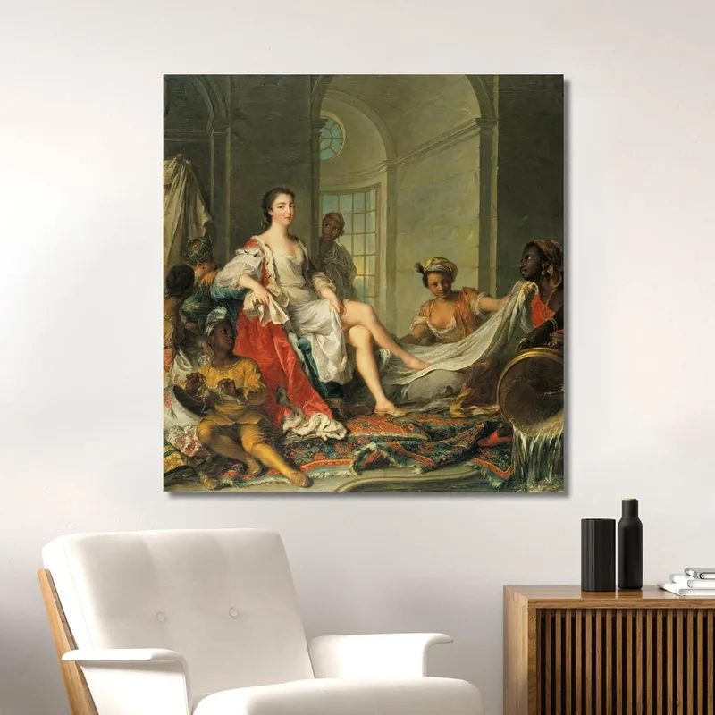 Mademoiselle De Clermont Come Sultana Jean-Marc Nattier