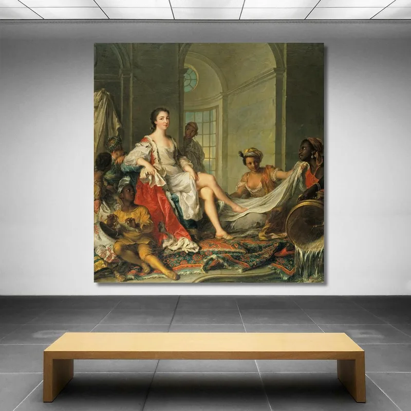 Mademoiselle De Clermont Come Sultana Jean-Marc Nattier
