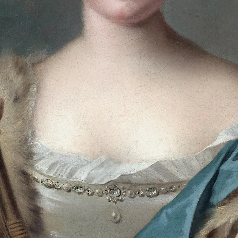 Ritratto Di Una Donna Come Diana Jean-Marc Nattier