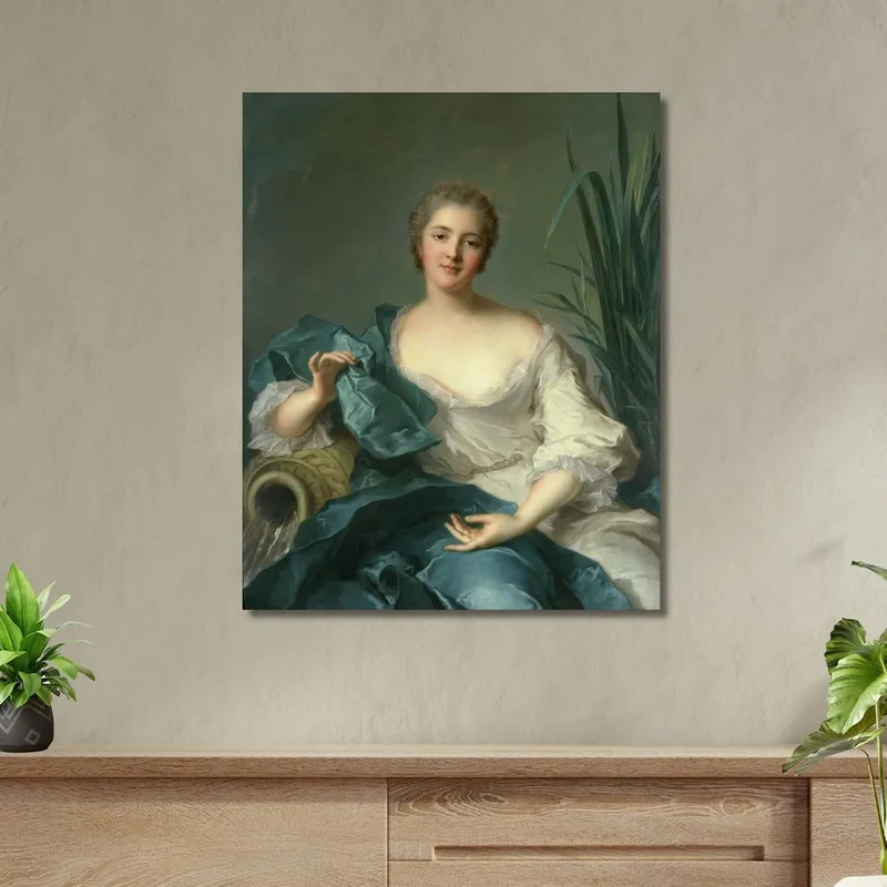 Retrato De Madame Marie-Henriette Berthelot De Pléneuf Jean-Marc Nattier