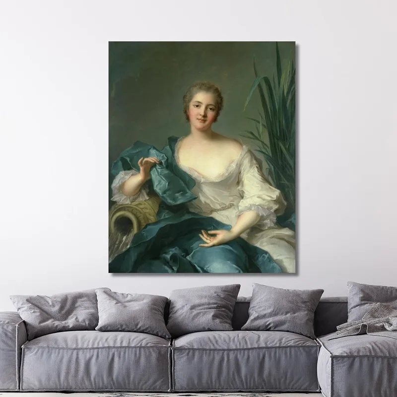 Retrato De Madame Marie-Henriette Berthelot De Pléneuf Jean-Marc Nattier