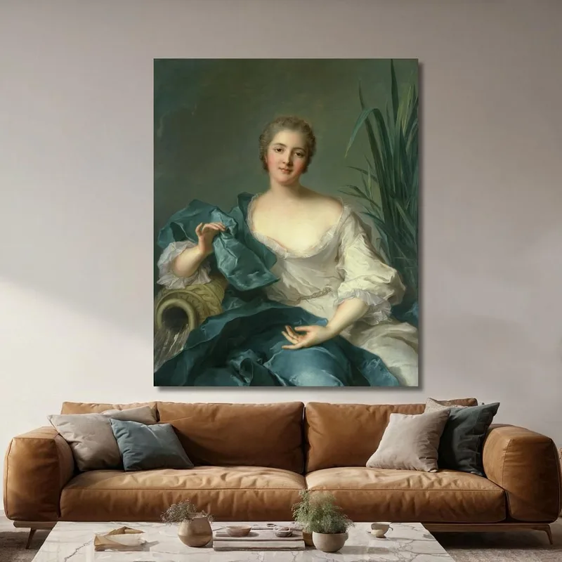Retrato De Madame Marie-Henriette Berthelot De Pléneuf Jean-Marc Nattier