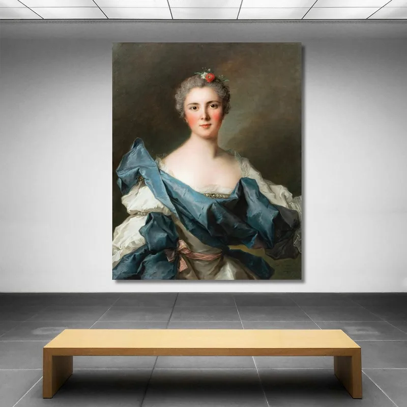 Portrait De Marie Henriette De Polastron Comtesse D'Andlau Jean-Marc Nattier