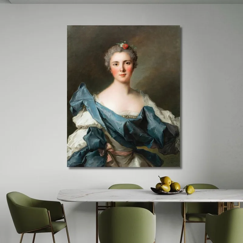 Portrait De Marie Henriette De Polastron Comtesse D'Andlau Jean-Marc Nattier