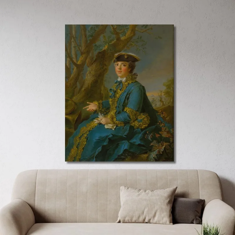 Portrait Of Marie Louise Elisabeth De France Duchess Of Parma Jean-Marc Nattier