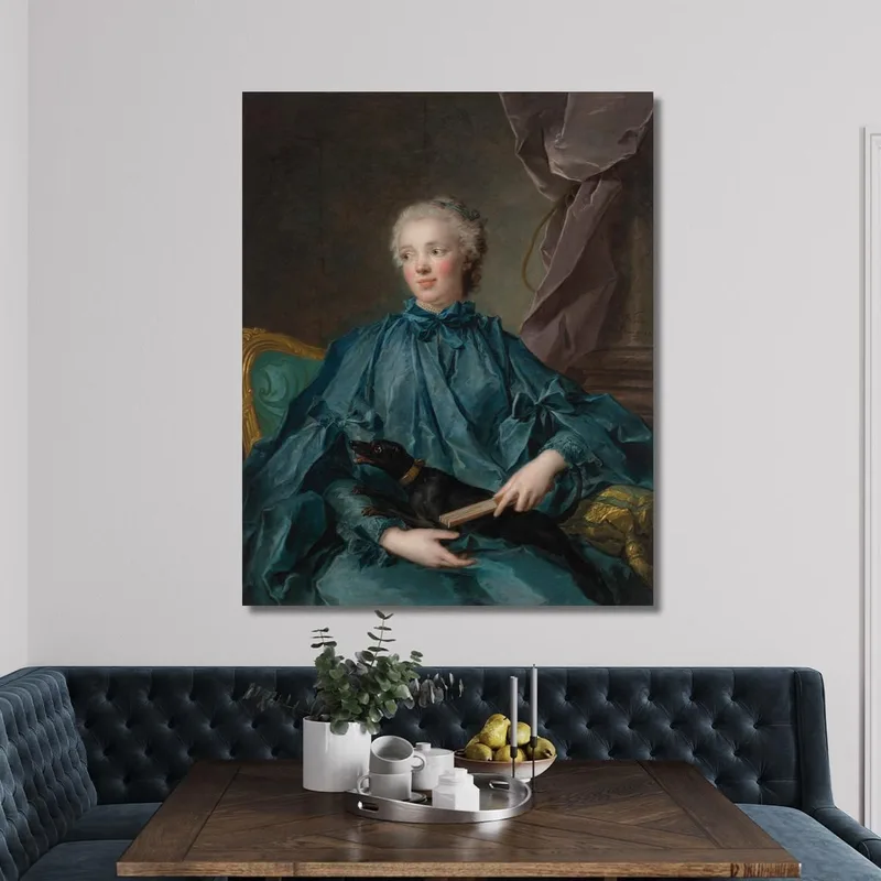 Portrait Of Marie Rose Larlan De Rochefort Marquise Of Nétumières Jean-Marc Nattier