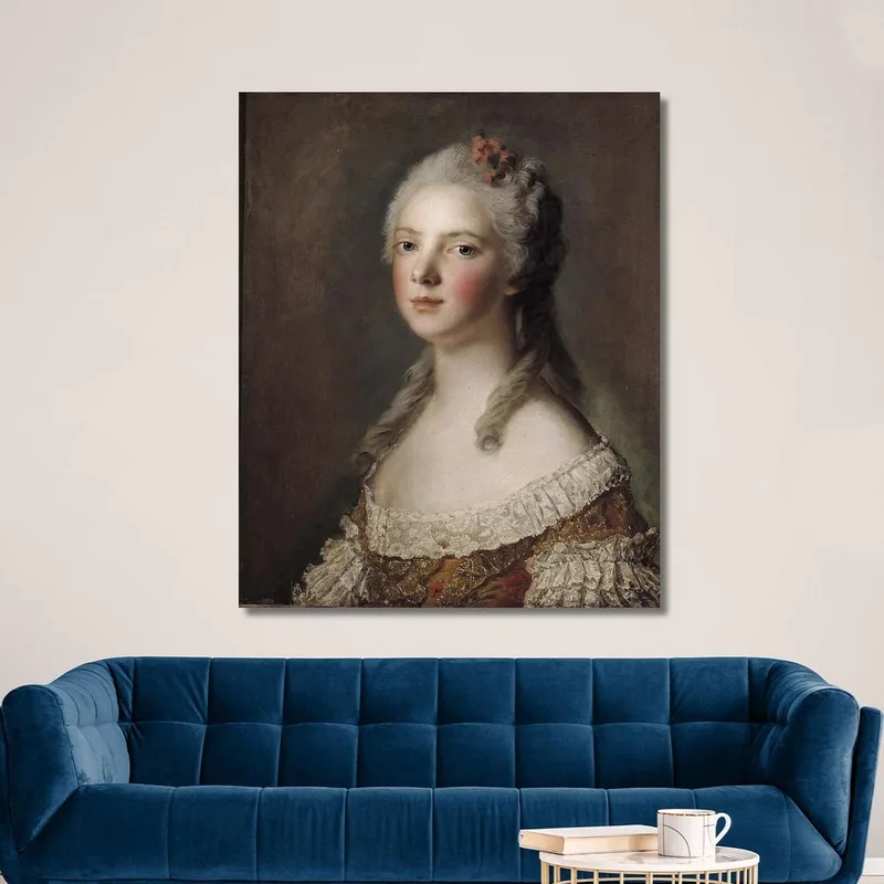Retrato De María Adelaida De Francia Hija De Luis Xv Conocida Como Madame Adelaida Jean-Marc Nattier