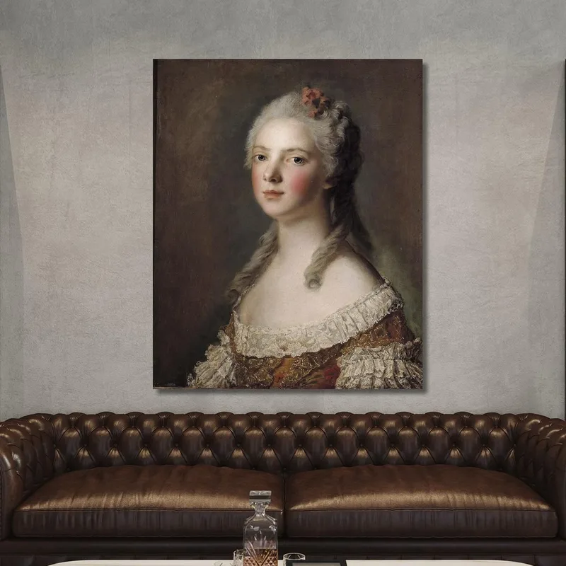 Retrato De María Adelaida De Francia Hija De Luis Xv Conocida Como Madame Adelaida Jean-Marc Nattier