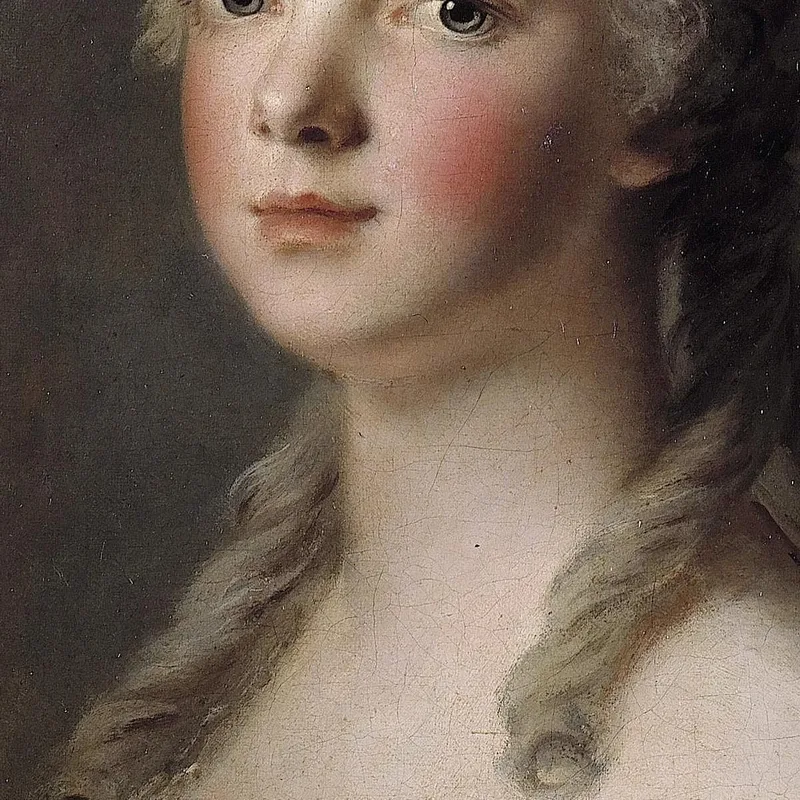 Retrato De María Adelaida De Francia Hija De Luis Xv Conocida Como Madame Adelaida Jean-Marc Nattier