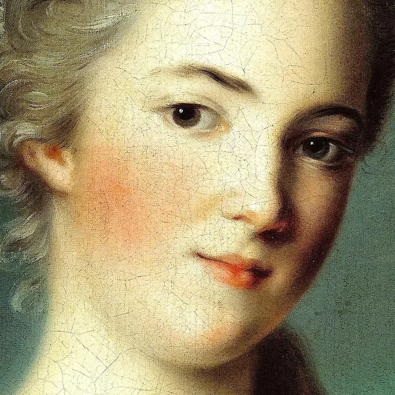 Portrait Of Marie-Geneviève Boudrey Jean-Marc Nattier