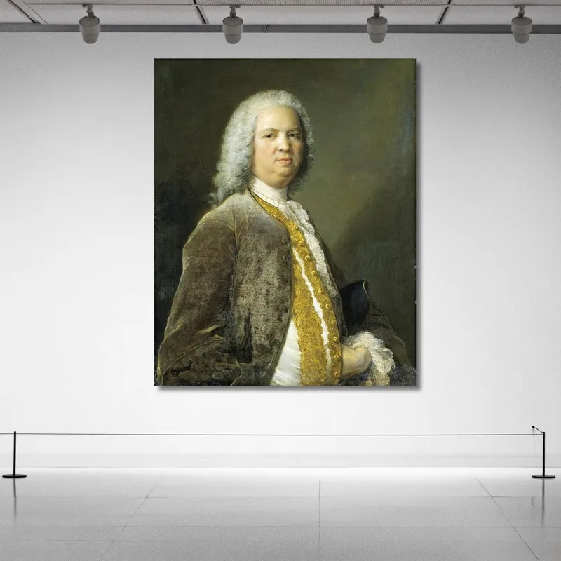 Portrait Of The Frankfurt Banker Johann Georg Leerse Jean-Marc Nattier
