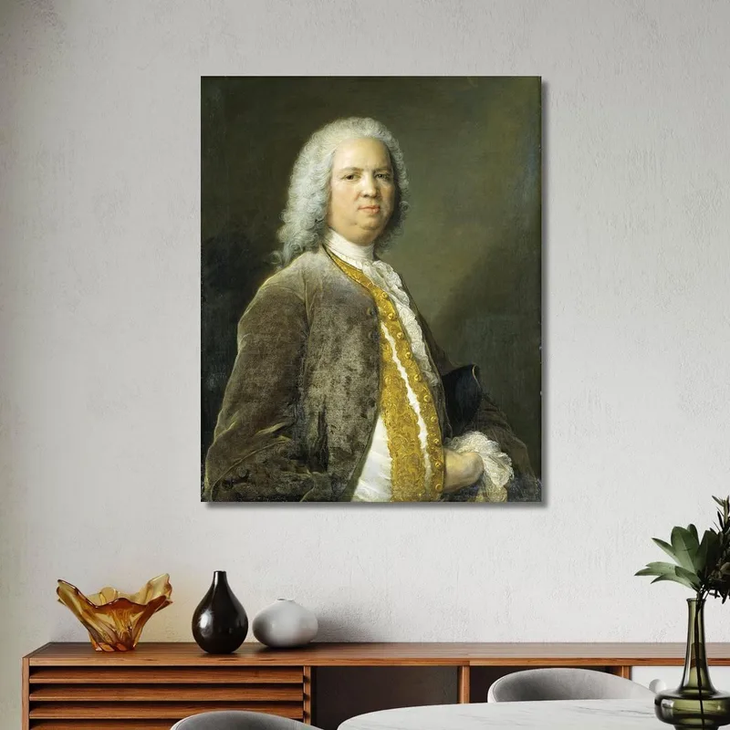 Portrait Of The Frankfurt Banker Johann Georg Leerse Jean-Marc Nattier