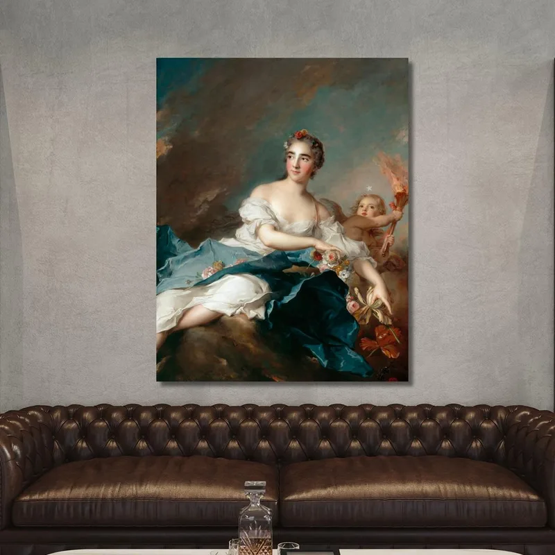 The Countess De Brac As Aurora Jean-Marc Nattier