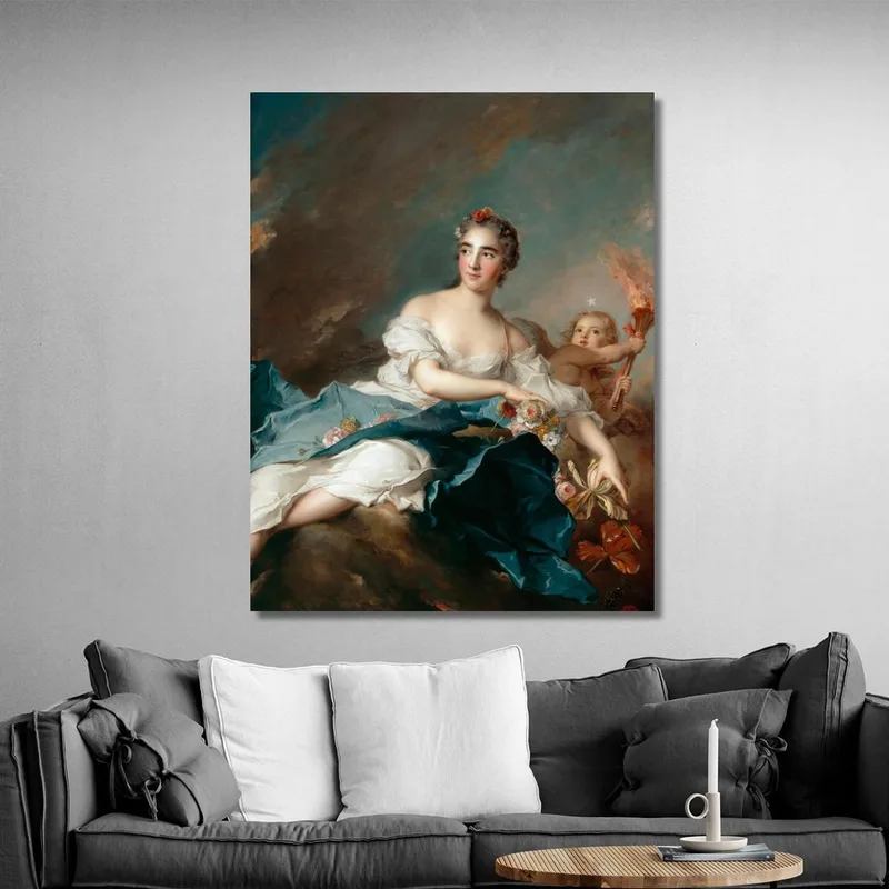 The Countess De Brac As Aurora Jean-Marc Nattier