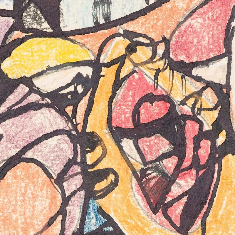 Carte D'Invitation Colorée Adolf Hölzel