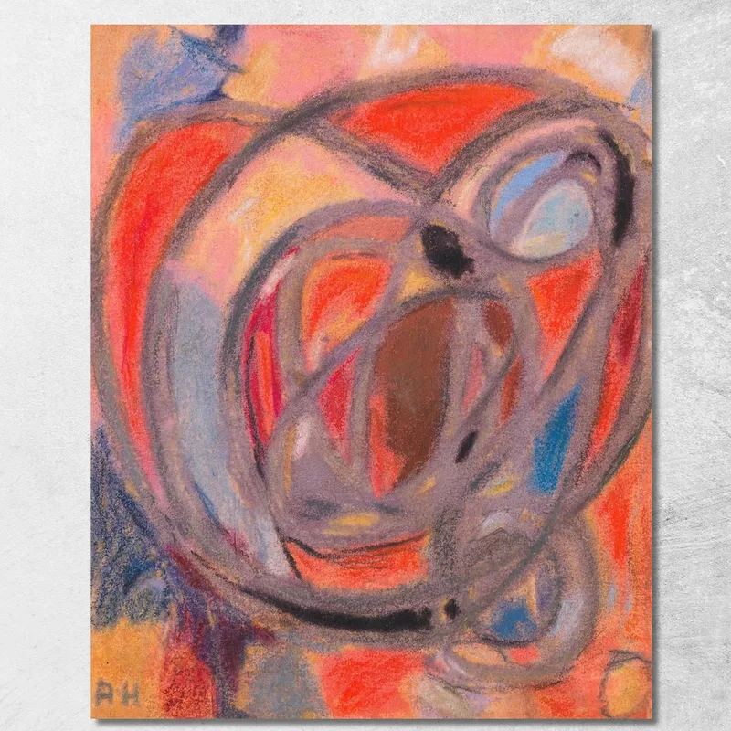 Composition Round And Oval Shapes Adolf Hölzel canvas print