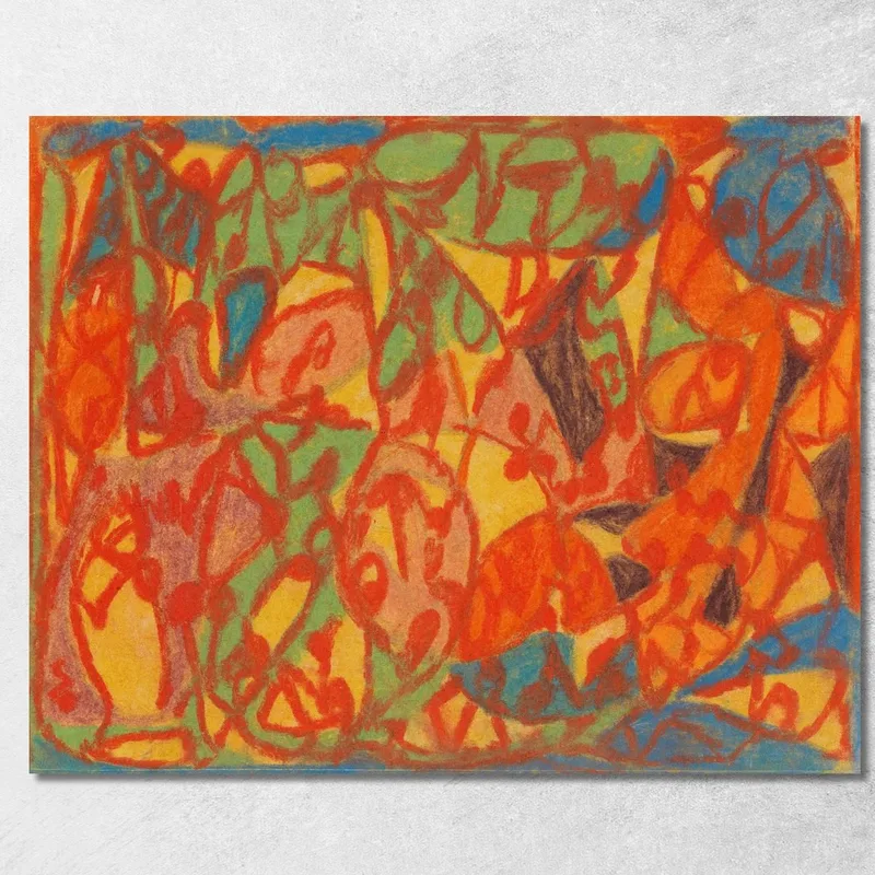 Untitled 6 Adolf Hölzel canvas print