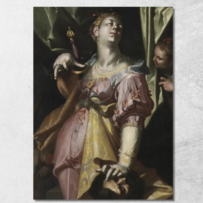 Judith Y La Cabeza De Holofernes Joachim Wtewael cuadro en lienzo