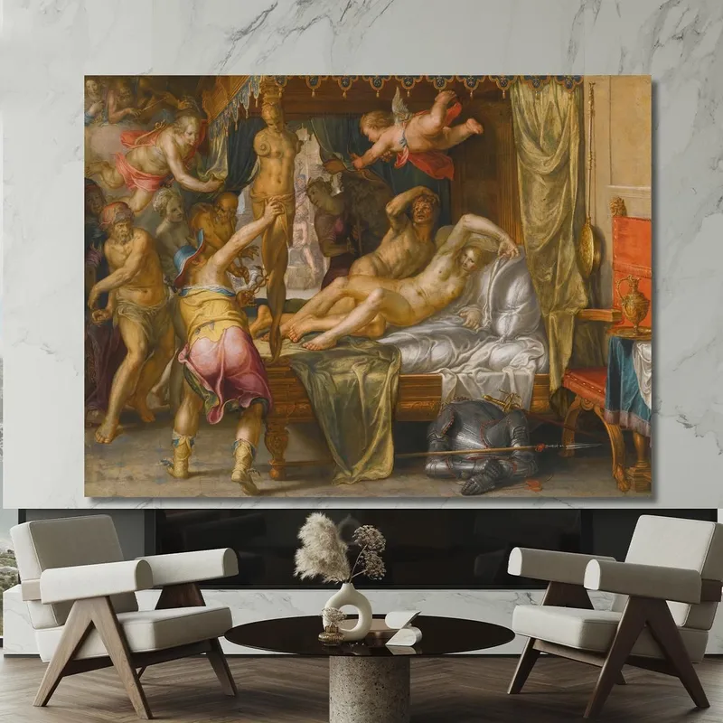 Mars Und Venus Von Vulkan Überrascht 3 Joachim Wtewael