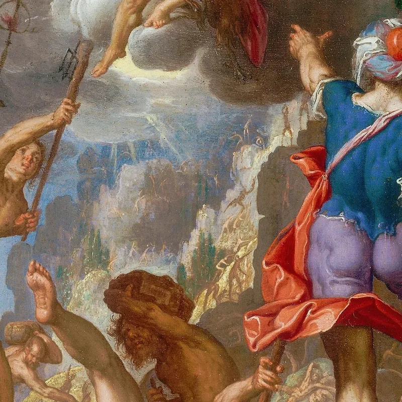 Der Kampf Zwischen Den Göttern Und Den Giganten Joachim Wtewael