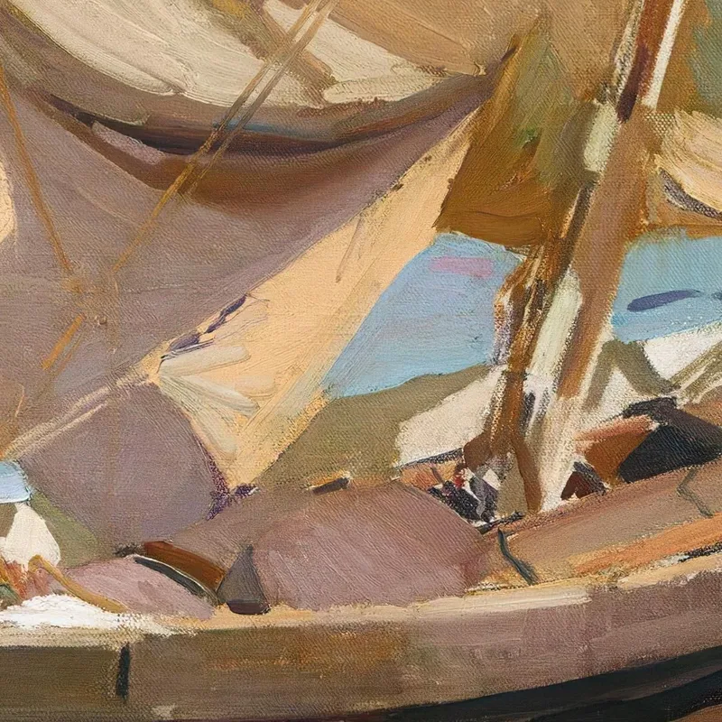 Strada Della Pesca. Valencia Partenza Per Il Mare Valencia Joaquín Sorolla