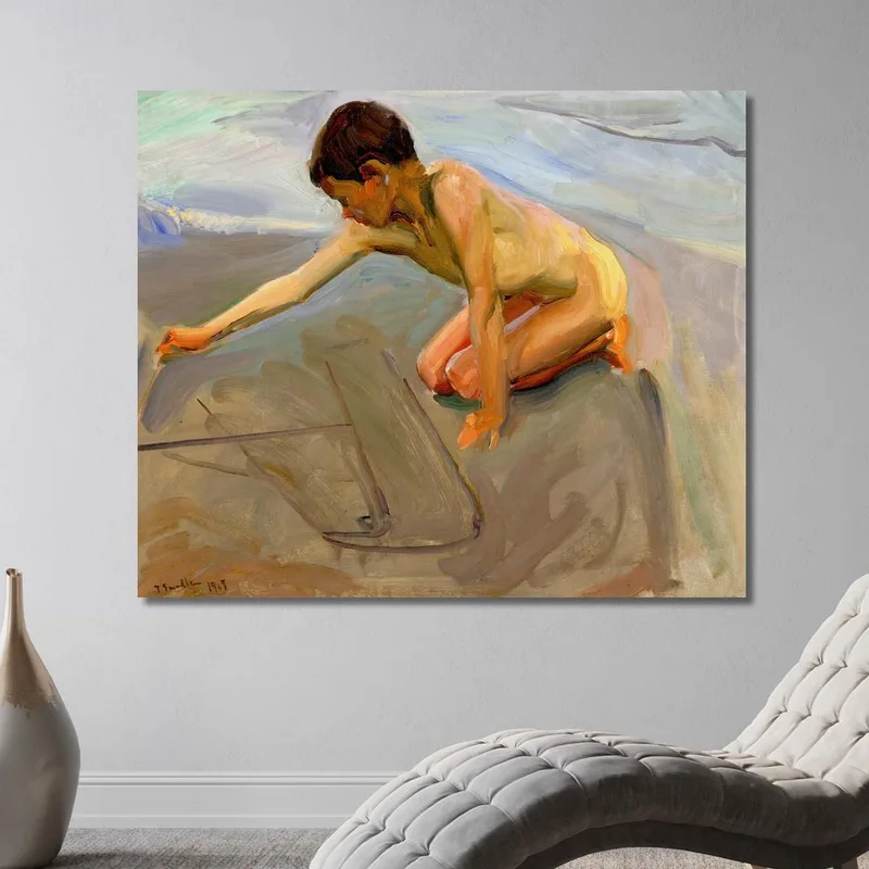 Zeichnen Im Sand Joaquín Sorolla