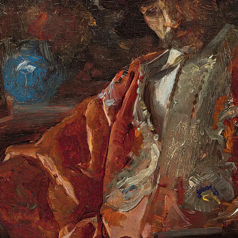 Figur Eines Kaufmanns Joaquín Sorolla