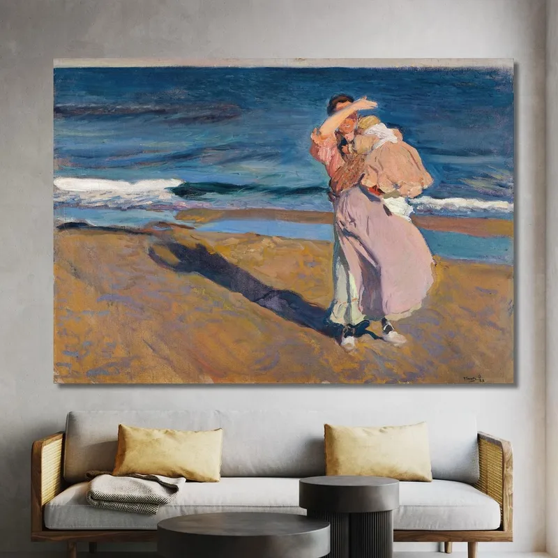 Pescadora Con Su Hijo Joaquín Sorolla