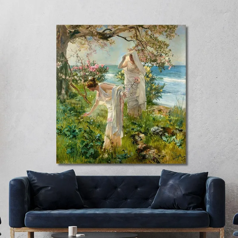 Griechische Mädchen Am Ufer Joaquín Sorolla