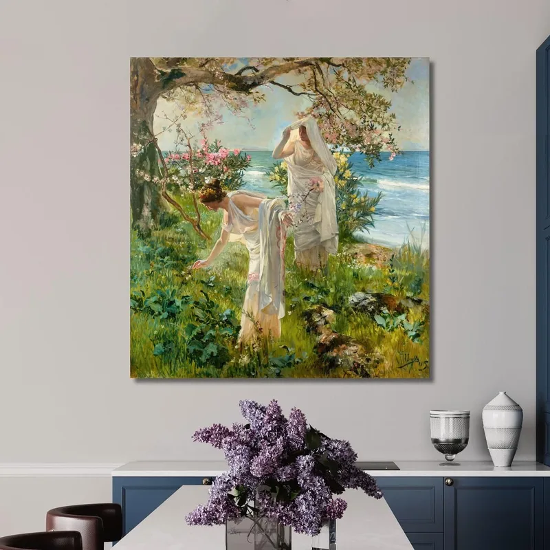 Griechische Mädchen Am Ufer Joaquín Sorolla