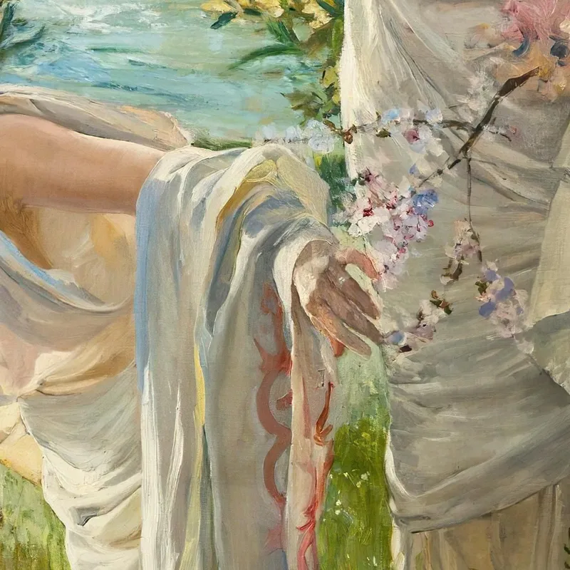 Griechische Mädchen Am Ufer Joaquín Sorolla