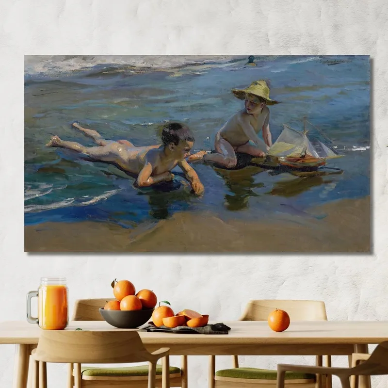 Niños En La Playa Bambini Che Giocano Sulla Spiaggia Joaquín Sorolla