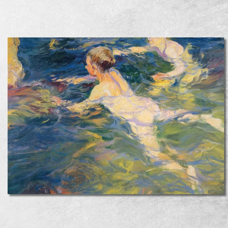 Swimmers Jávea Joaquín Sorolla cuadro en lienzo