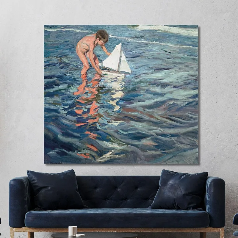 Das Kleine Segelboot Joaquín Sorolla
