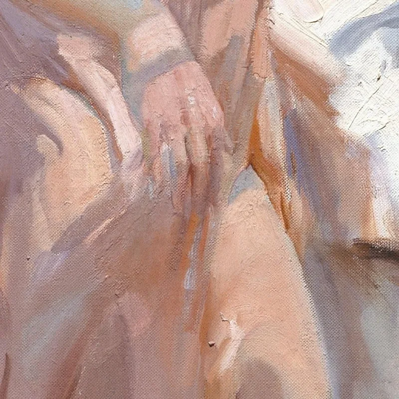 Der Rosa Bademantel. Nach Dem Bad Joaquín Sorolla