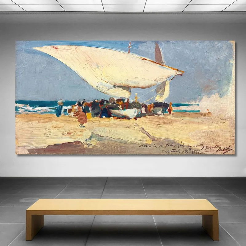 Die Rückkehr Des Fanges. Valencia Beach Joaquín Sorolla