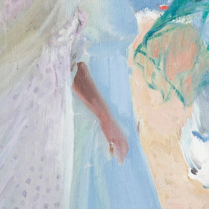 Unter Der Markise Zarauz Joaquín Sorolla