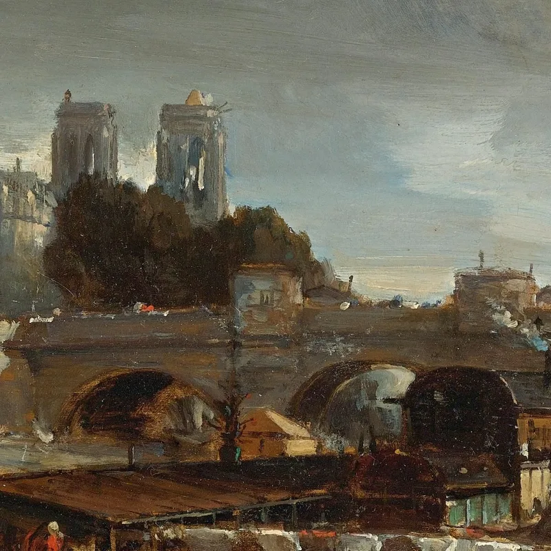 Bateau-Lavoir In Der Nähe Von Pont-Neuf Paris Johan Barthold Jongkind