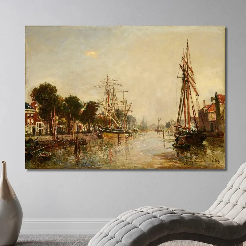 Kanal In Hollande Johan Barthold Jongkind