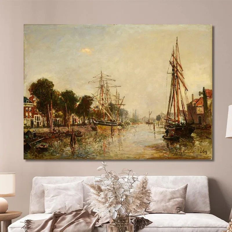 Kanal In Hollande Johan Barthold Jongkind