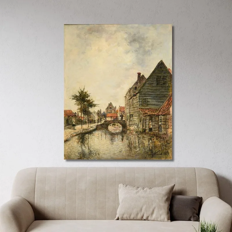Innerer Kanal Der Stadt Dordrecht Johan Barthold Jongkind